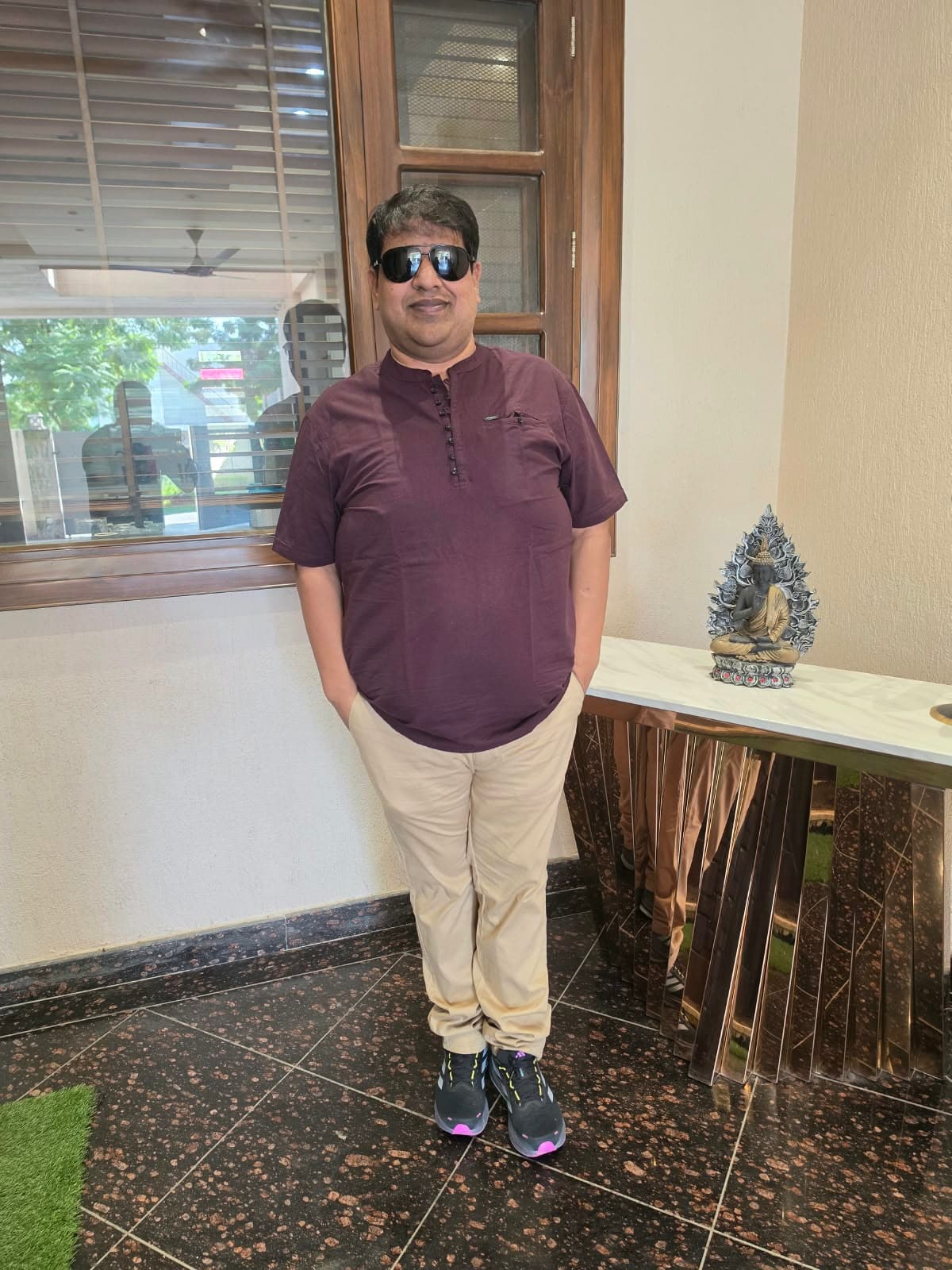 Ashu Aggarwal at the Aggarwal Hardware & Plywood showroom